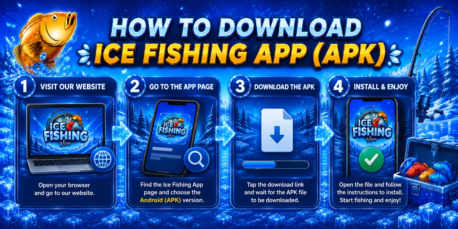 How to download Ice Fishing App on Android