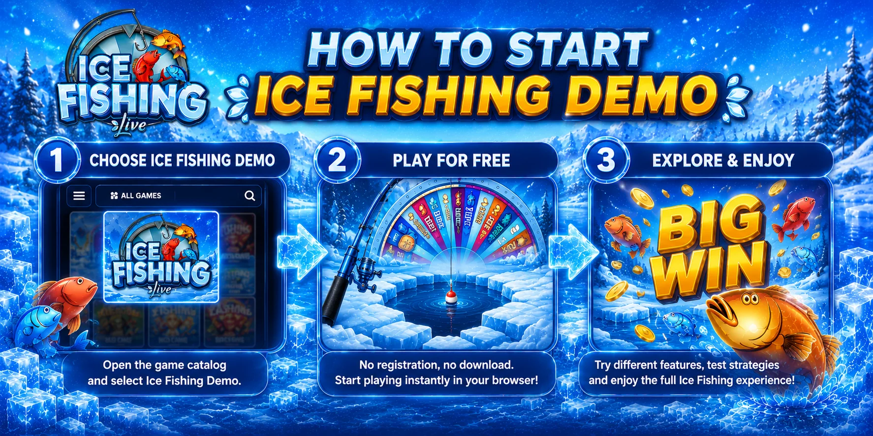 How to start Ice Fishing Demo
